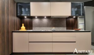 arredamento abitare imola cucina oikos rosa cipria legno dogato arredare casa cucina senza maniglia interior design bologna lugo reda san lazzaro fontanelice